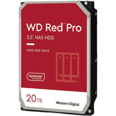 Western Digital Red Pro 20TB HDD Σκληρός Δίσκος 3.5" SATA III 7200rpm με 512MB Cache για NAS / Server