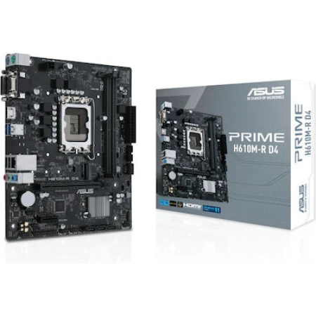 Asus Prime H610M-R D4 Motherboard Micro ATX με Intel 1700 Socket