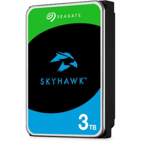 Seagate Skyhawk Surveillance +Rescue 3TB HDD Σκληρός Δίσκος 3.5" SATA III 5900rpm με 256MB Cache για Καταγραφικό