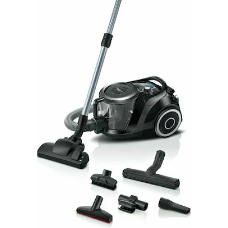 Bosch BGC41XSIL Ηλεκτρική Σκούπα 700W με Σακούλα 2.4lt Μαύρη