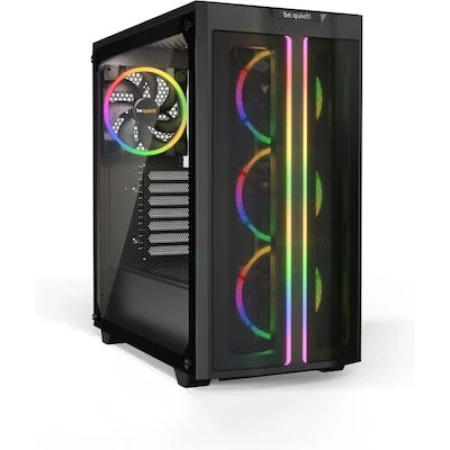 Be Quiet Pure Base 500 FX Gaming Midi Tower Κουτί Υπολογιστή με Πλαϊνό Παράθυρο και RGB Φωτισμό Μαύρο