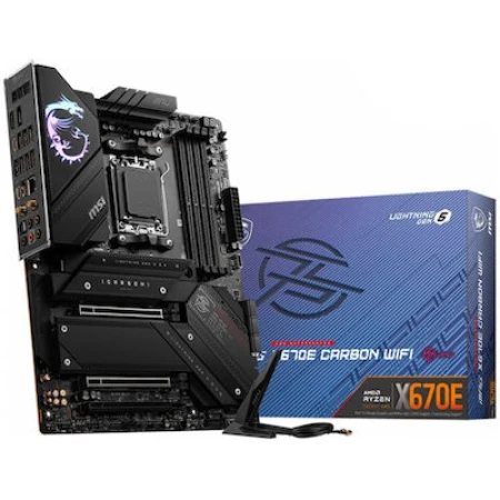 MSI MPG X670E Carbon WIFI Motherboard ATX με AMD AM5 Socket