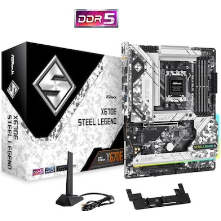 ASRock X670E Steel Legend Motherboard ATX με AMD AM5 Socket