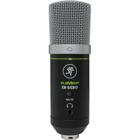 Mackie Πυκνωτικό Μικρόφωνο USB EM-91CU+ Τοποθέτηση Shock Mounted/Clip On Φωνής