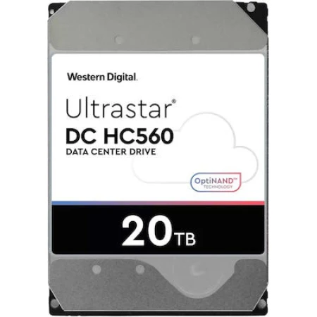 Western Digital Ultrastar DC HC560 SE 20TB HDD Σκληρός Δίσκος 3.5" SATA III 7200rpm με 512MB Cache για NAS / Server