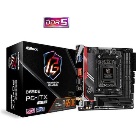 ASRock B650E PG-ITX WiFi Motherboard Mini ITX με AMD AM5 Socket