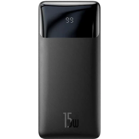 Baseus Bipow Digital Display Power Bank 20000mAh 15W με 3 Θύρες USB-A και Θύρα USB-C Μαύρο