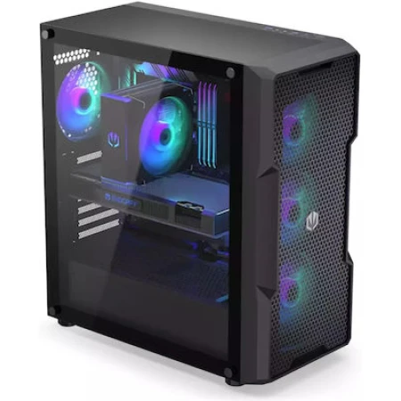 Endorfy Regnum 400 ARGB Gaming Midi Tower Κουτί Υπολογιστή με Πλαϊνό Παράθυρο Μαύρο