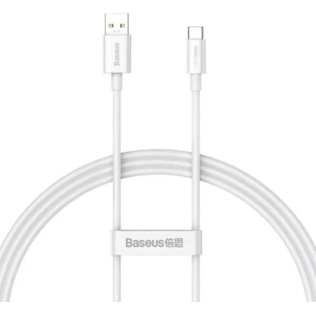 Baseus Superior USB 2.0 Cable USB-C male - USB-A male 65W Λευκό 1m (CAYS000902)