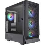 Thermaltake Ceres 500 TG Gaming Midi Tower Κουτί Υπολογιστή με Πλαϊνό Παράθυρο και RGB Φωτισμό Μαύρο - Image 1