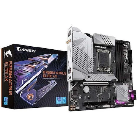 Gigabyte B760M Aorus Elite AX (rev. 1.0) Motherboard Micro ATX με Intel 1700 Socket