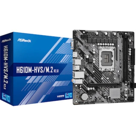 ASRock H610M-HVS/M.2 R2.0 Motherboard Micro ATX με Intel 1700 Socket