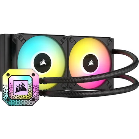 Corsair H100i Elite Capellix XT Υδρόψυξη Επεξεργαστή Διπλού Ανεμιστήρα 120mm για Socket AM4/1700/1200/115x με RGB Φωτισμό