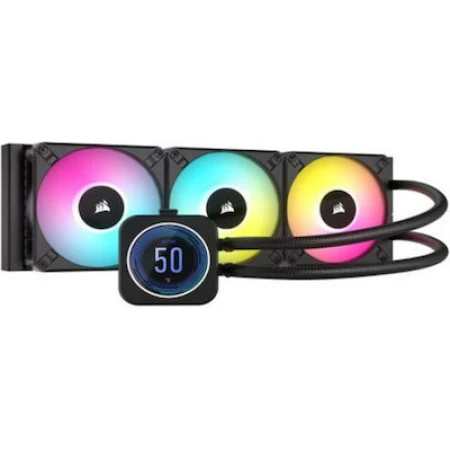 Corsair iCUE H170i Elite LCD XT Display Υδρόψυξη Επεξεργαστή Τριπλού Ανεμιστήρα 140mm για Socket AM4/AM5/1700/1200/115x με RGB Φωτισμό