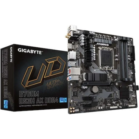 Gigabyte B760M DS3H AX DDR4 (rev. 1.x) Motherboard Micro ATX με Intel 1700 Socket