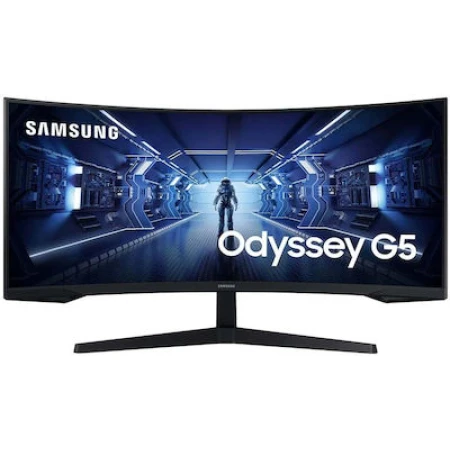 Samsung Odyssey G5 LC34G55TWWPXEN Ultrawide VA HDR Curved Monitor 34" QHD 3440x1440 165Hz με Χρόνο Απόκρισης 1ms GTG