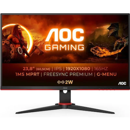 AOC 24G2SPAE IPS Gaming Monitor 23.8" FHD 1920x1080 165Hz με Χρόνο Απόκρισης 4ms GTG