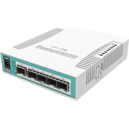 MikroTik CRS106-1C-5S Unmanaged L2 PoE+ Switch με 1 Θύρες Gigabit (1Gbps) Ethernet και 5 SFP Θύρες