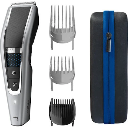 Philips Series 5000 Επαναφορτιζόμενη Κουρευτική Μηχανή Silver/Black HC5650/15