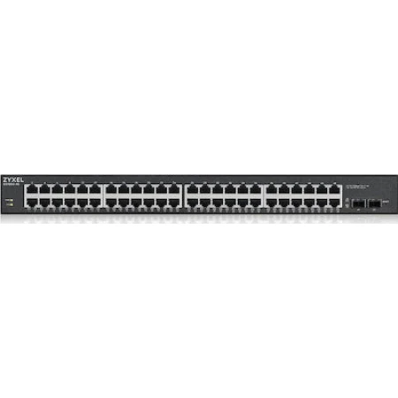 Zyxel GS1900-48HP v2 Managed L2 PoE+ Switch με 48 Θύρες Gigabit (1Gbps) Ethernet και 2 SFP Θύρες