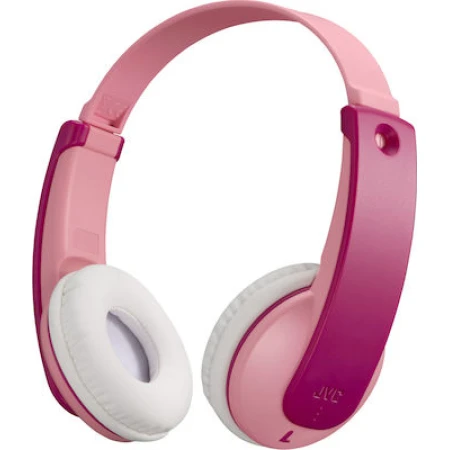 JVC HA-KD10W Ασύρματα Bluetooth On Ear Παιδικά Ακουστικά με 16 ώρες Λειτουργίας Ροζ