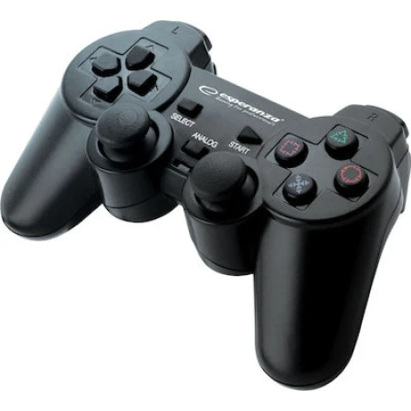 Esperanza Corsair Ενσύρματο Gamepad για PC / PS3 Black
