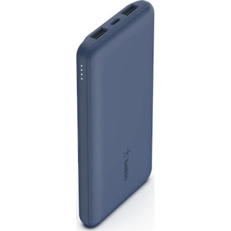 Belkin Boost Charge Power Bank 10000mAh 15W με 2 Θύρες USB-A και Θύρα USB-C Μπλε