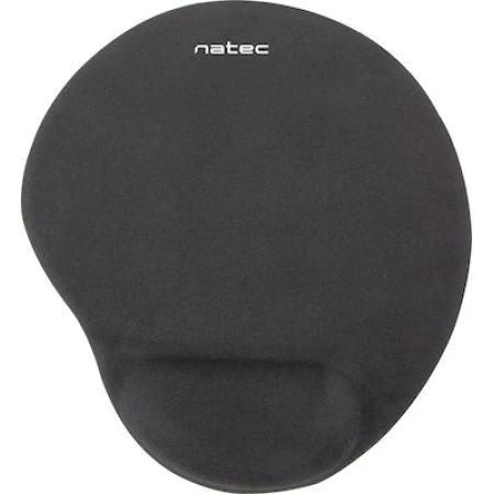 Natec Ergonomic Marmot Mouse Pad 245mm με Στήριγμα καρπού Μαύρο
