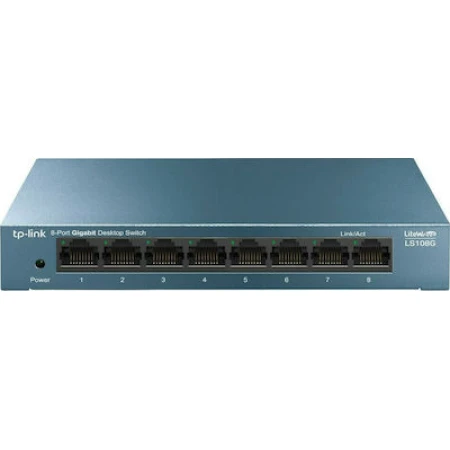 TP-LINK LS108G v1.0 Unmanaged L2 Switch με 8 Θύρες Gigabit (1Gbps) Ethernet