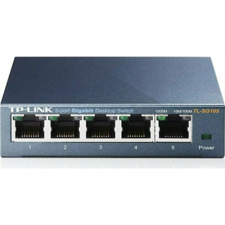 TP-LINK TL-SG105 v6 Unmanaged L2 Switch με 5 Θύρες Gigabit (1Gbps) Ethernet