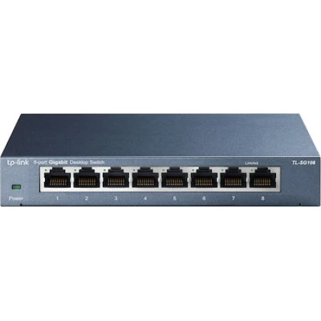 TP-LINK TL-SG108 v3 Unmanaged L2 Switch με 8 Θύρες Gigabit (1Gbps) Ethernet