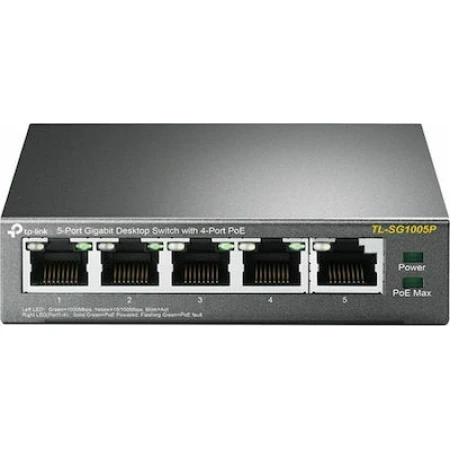 TP-LINK TL-SG1005P v1 Unmanaged L2 PoE Switch με 5 Θύρες Ethernet