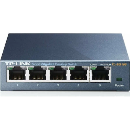 TP-LINK TL-SG105 v2 Unmanaged L2 Switch με 5 Θύρες Gigabit (1Gbps) Ethernet