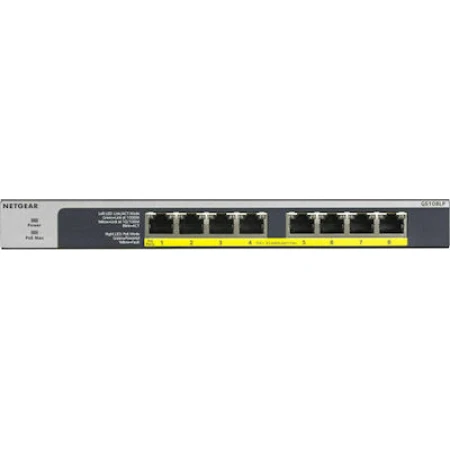 NetGear GS108LP Unmanaged L2 PoE+ Switch με 8 Θύρες Ethernet