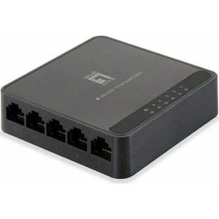 Level One GEU-0522 Unmanaged L2 Switch με 5 Θύρες Gigabit (1Gbps) Ethernet