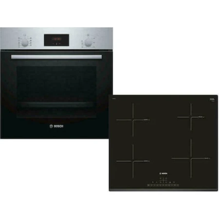 Bosch HBF114BS1 + PIE631FB1E Φούρνος άνω Πάγκου 66lt με Επαγωγικές Εστίες Π59.4εκ.