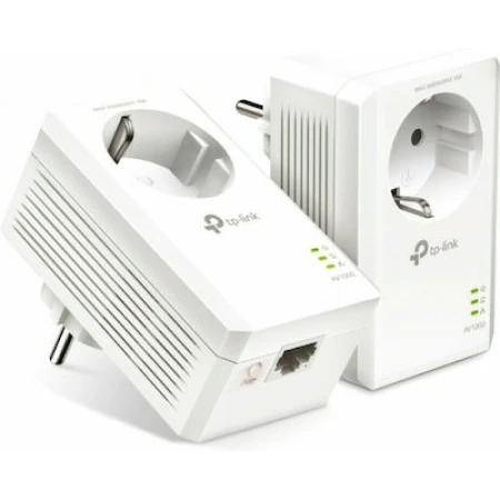 TP-LINK TL-PA7017P KIT v4 Powerline Διπλό για Ενσύρματη Σύνδεση με Passthrough Πρίζα και Θύρα Gigabit Ethernet