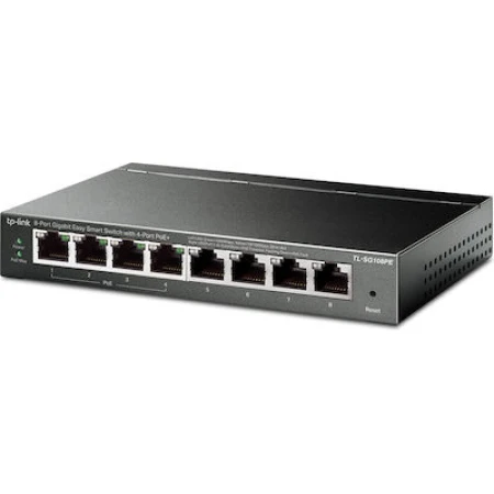 TP-LINK TL-SG108PE v5 Unmanaged L2 PoE Switch με 8 Θύρες Gigabit (1Gbps) Ethernet