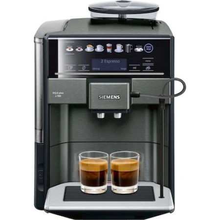 Siemens TE657319RW Αυτόματη Μηχανή Espresso 1500W Πίεσης 19bar με Μύλο Άλεσης Dark Inox