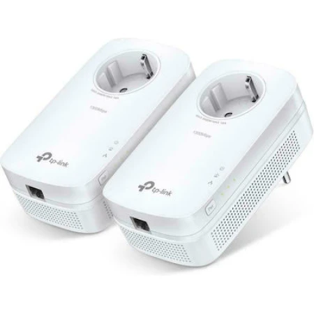 TP-LINK TL-PA8010P KIT v3 Powerline Διπλό για Ενσύρματη Σύνδεση με Passthrough Πρίζα και Θύρα Gigabit Ethernet