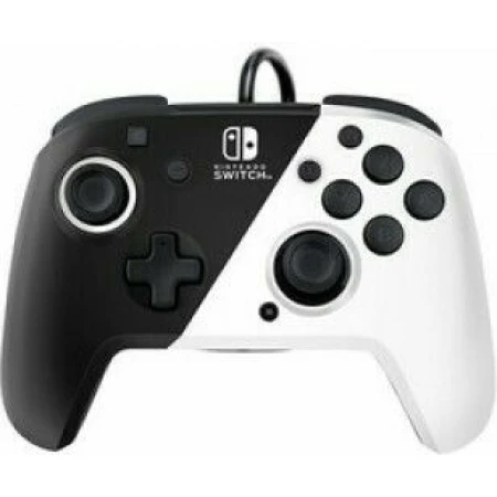 PDP Faceoff Deluxe+ Ενσύρματο Gamepad για Switch Black & White