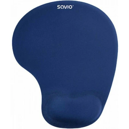 Savio MP-01NB Mouse Pad 230mm με Στήριγμα καρπού Μπλε