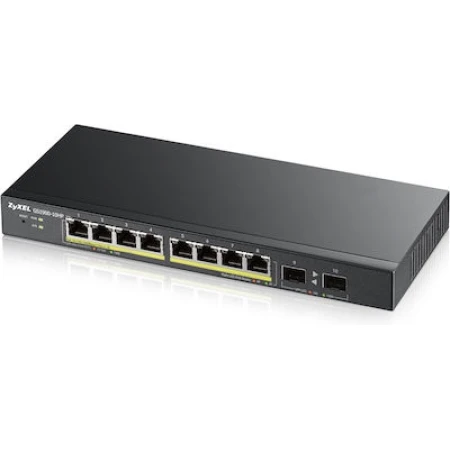 Zyxel GS1900-10HP V2 Managed L2 PoE+ Switch με 10 Θύρες Gigabit (1Gbps) Ethernet και 2 SFP Θύρες