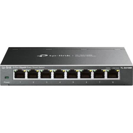 TP-LINK TL-SG108E v6 Unmanaged L2 Switch με 8 Θύρες Gigabit (1Gbps) Ethernet