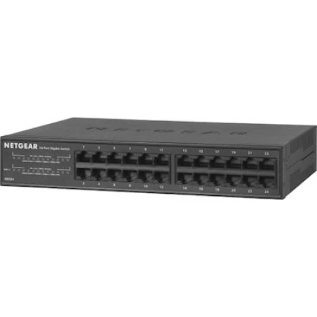 NetGear GS324 v1 Unmanaged L2 Switch με 24 Θύρες Gigabit (1Gbps) Ethernet