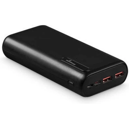 MediaRange Power Bank 20000mAh με 2 Θύρες USB-A και Θύρα USB-C Power Delivery / Quick Charge 3.0 Μαύρο