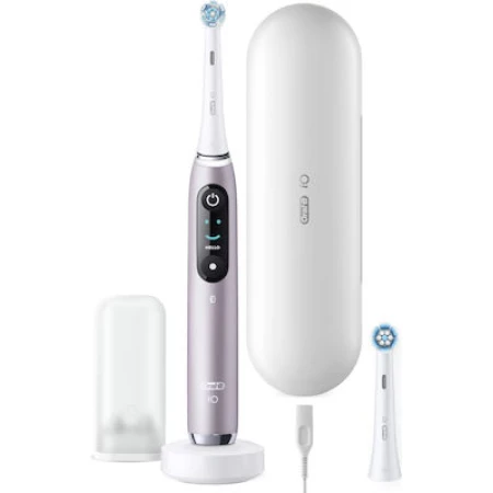 Braun iO Series 9N Ηλεκτρική Οδοντόβουρτσα με Χρονομετρητή, Αισθητήρα Πίεσης και Θήκη Ταξιδίου Rose Quartz