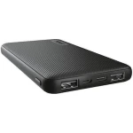 Trust Primo Ultra-thin Power Bank 10000mAh 15W με 2 Θύρες USB-A και Θύρα USB-C Μαύρο - Image 1