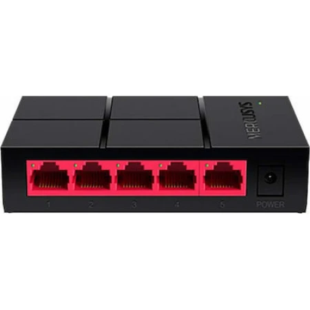 Mercusys MS105G Unmanaged L2 Switch με 5 Θύρες Gigabit (1Gbps) Ethernet