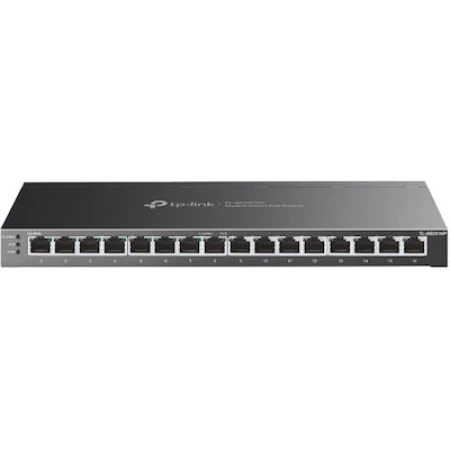 TP-LINK TL-SG2016P v1 Managed L2 PoE+ Switch με 16 Θύρες Ethernet